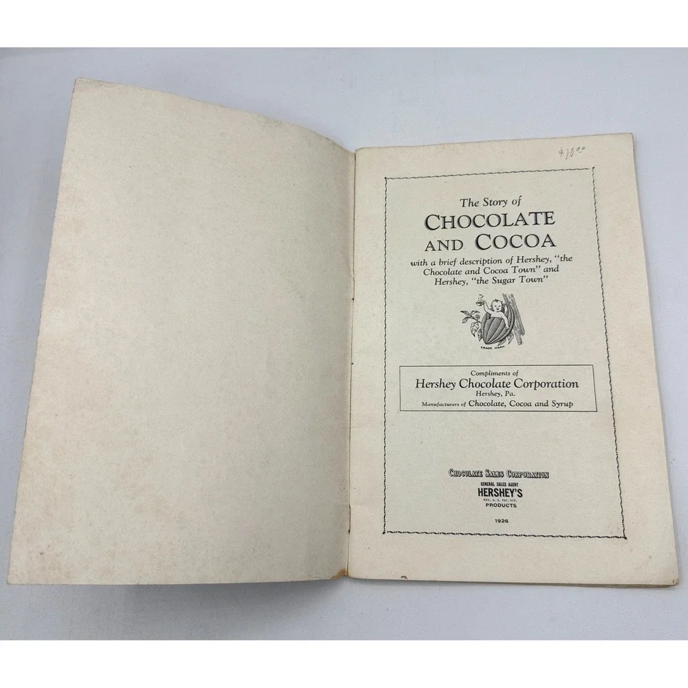 Hershey's The Story of Chocolate and Cocoa Booklet 1926 Vtg Ephemera Americana
